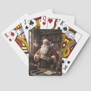 Kerstmis speelkaarten spel Santa Claus