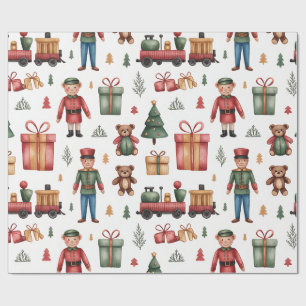 Kerstmis Speelland & Treinen Inpakpapier voor Kind