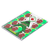 Kerstmis Spiraal Notebook Voetbal Notitieboek (Linkerzijde)