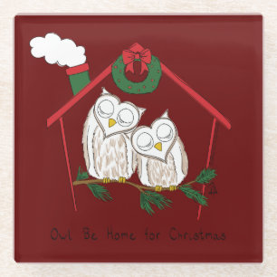 Kerstmis - Startkleding Glazen Onderzetter