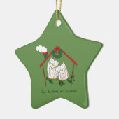 Kerstmis - Startkleding Keramisch Ornament (Links)