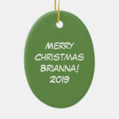 Kerstmis - Startkleding Keramisch Ornament (Achterkant)