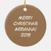 Kerstmis - Startkleding Keramisch Ornament (Achterkant)