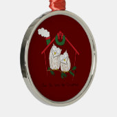 Kerstmis - Startkleding Metalen Ornament (Rechts)