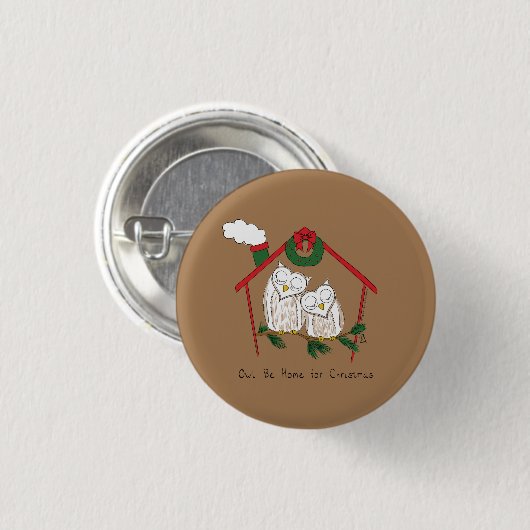 Kerstmis - Startkleding Ronde Button 3,2 Cm (Voorkant /achterkant)
