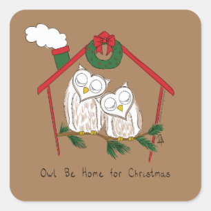 Kerstmis - Startkleding Vierkante Sticker
