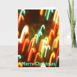 Kerstmis steekt snoepriet aan feestdagen kaart