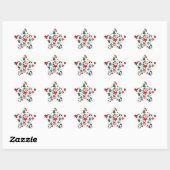 Kerstmis Ster Sticker (Vel)