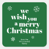 Kerstmis Sticker (Voorkant)