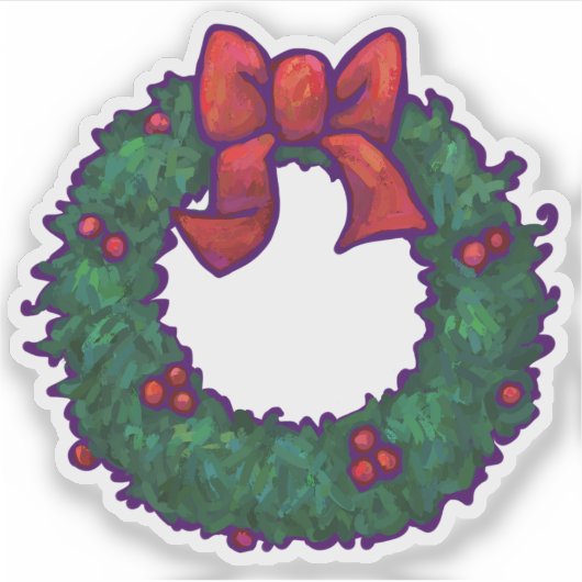 Kerstmis Sticker (Voorkant)