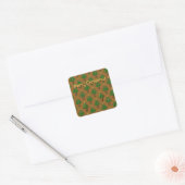 Kerstmis sticker met Kerstbomen (Envelop)