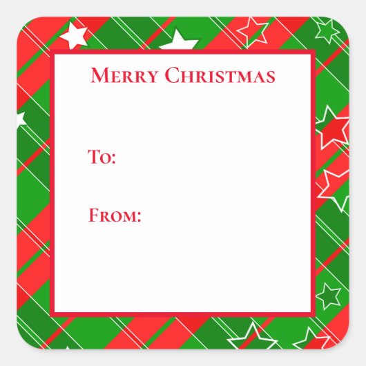 Kerstmis Stickers (Voorkant)