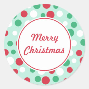 Kerstmis Stippen Stickers