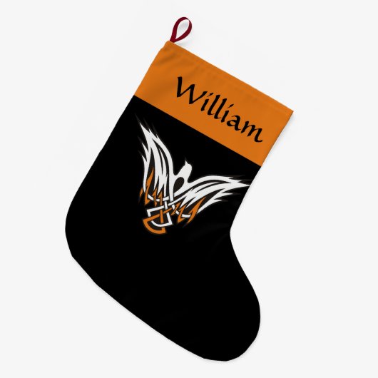 Kerstmis stoppen grote kerstsok (Voorkant (Hangend))