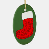 Kerstmis stoppen keramisch ornament (Rechts)