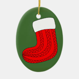 Kerstmis stoppen keramisch ornament