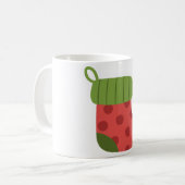 Kerstmis stoppen koffiemok (Voorkant links)