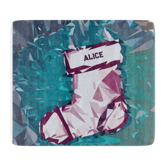 Kerstmis stoppen snijplank (Voorkant)