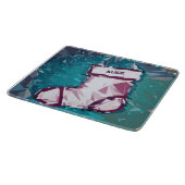 Kerstmis stoppen snijplank (Hoek)