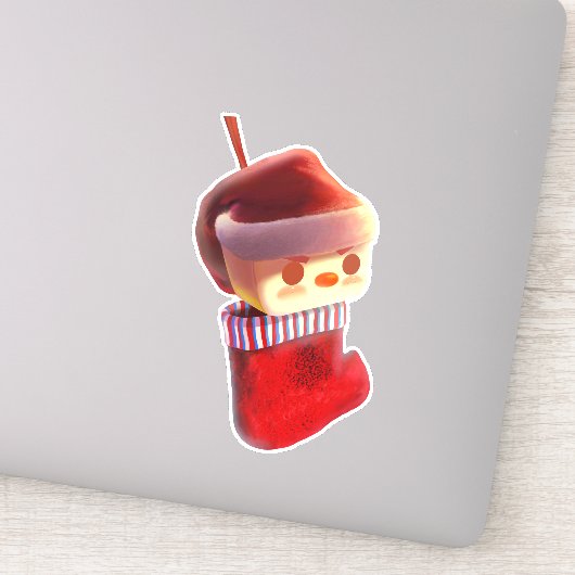 Kerstmis stoppen sticker (Detail)
