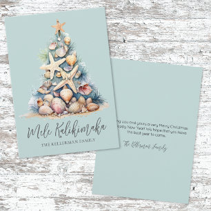 Kerstmis Strand Mele Kalikimaka Feestdagenkaart