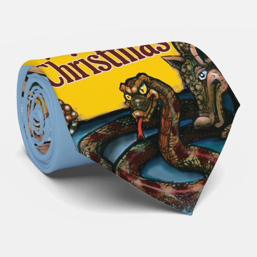 Kerstmis Stropdas (Opgerold)