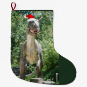 Kerstmis T-Rex Grote Kerstsok (Voorkant)