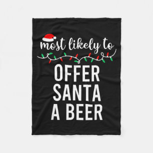 Kerstmis T-shirt die het meest waarschijnlijk is, Fleece Deken