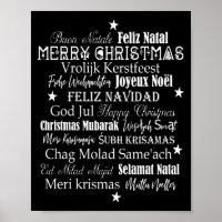 Kerstmis T-shirt in verschillende talen