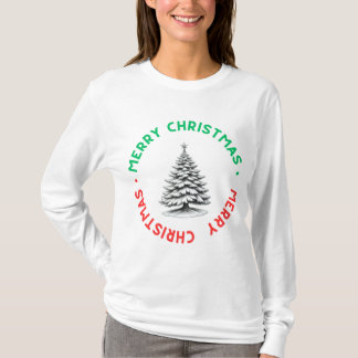 Kerstmis T-shirt met lange mouwen