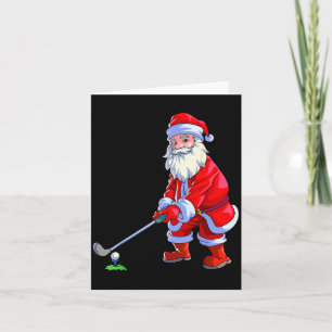 Kerstmis T-shirt voor golf liefhebbers Heren Golfc Kaart