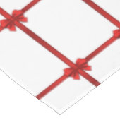 Kerstmis tafelkleed, rode strik tafelkleed (Gekanteld)