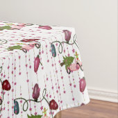 Kerstmis tafelkleed, roze auto elf, lichten tafelkleed (Voorbeeld)