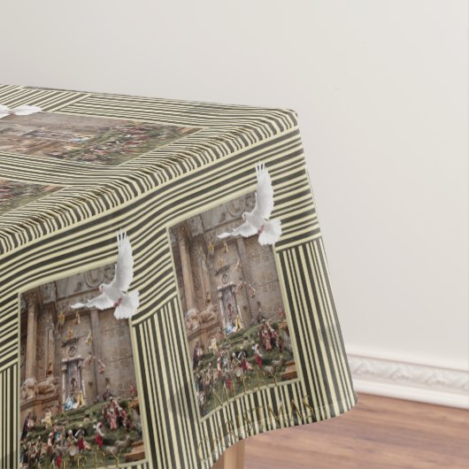 Kerstmis tafelkleed, vrolijk, Jezus Geboorte Tafelkleed (Voorbeeld)