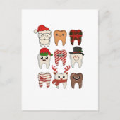 Kerstmis Tandarts Grappige Tandarts Vakantie Uitnodiging Briefkaart (Voorkant)