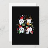 Kerstmis Tanden tandheelkundige assistent-kerstmis Kaart (Voorkant / Achterkant)