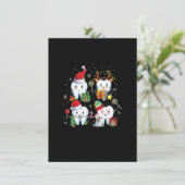 Kerstmis Tanden tandheelkundige assistent-kerstmis Kaart (Staand voorkant)