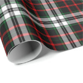 Kerstmis, Tartan Pset Pattern, Red Green White Cadeaupapier (Rol Hoek)