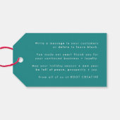 Kerstmis | Team Photo Merry en Bright Cadeaulabel (Achterkant Horizontaal)