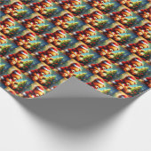 Kerstmis Teddy Bear 1 Cadeaupapier (Hoek)