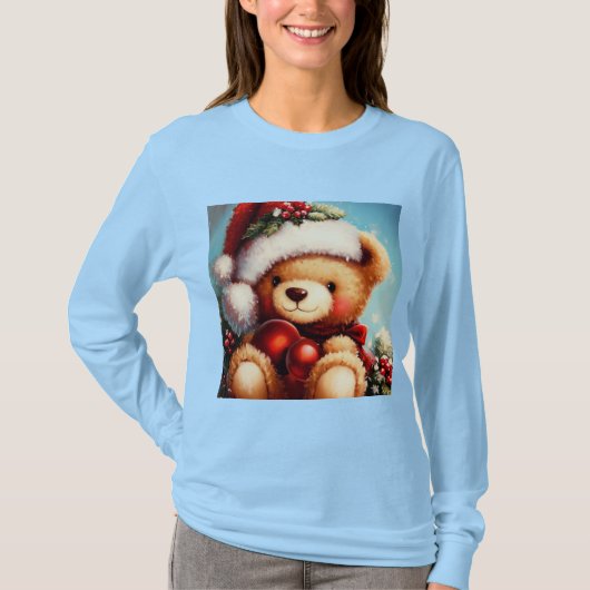 Kerstmis Teddybeer 4 T-shirt (Voorkant)