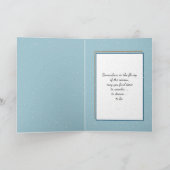 Kerstmis Teddybeer en sneeuwpop Feestdagen Kaart (Binnen)