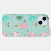 Kerstmis Telefoonhoes met Kerstboom Case-Mate iPhone Case (Achterkant (horizontaal))