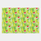 🎄 kerstmis 🎾 tennispatroon inpakpapier vel (Voorkant)