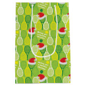 🎄 kerstmis 🎾 tennispatroon medium cadeauzakje (Achterkant)
