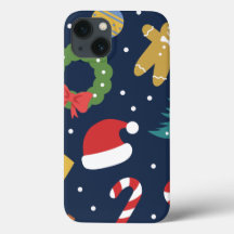 Kerstmis thema iPhone Case
