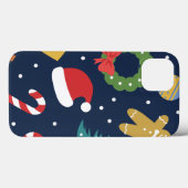Kerstmis thema iPhone Case (Achterkant (horizontaal))