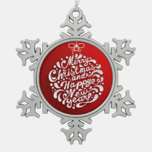 Kerstmis Tin Kerstbal Ornamente Sneeuwvlok Ornament