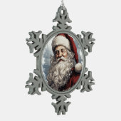 Kerstmis Tin Sneeuwvlok Ornament (Links)