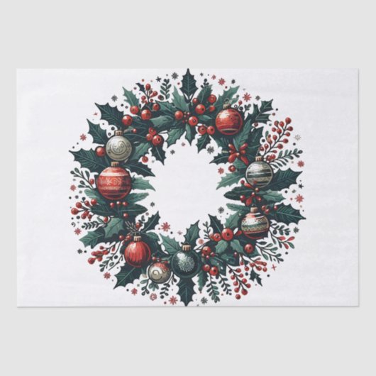 Kerstmis Tissuepapier (Voorkant)